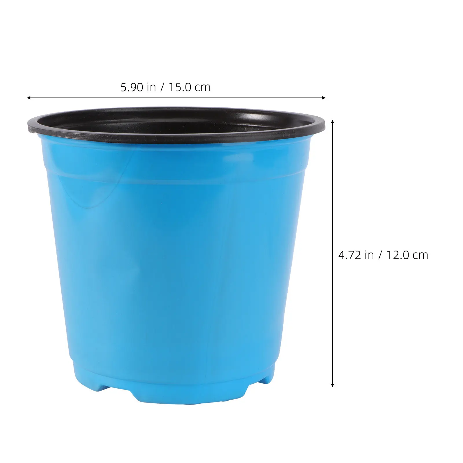 5 Gallon Large Round Plastic Flower Pot Thickened Design Anti Skid Base for Garden Balcony Office Coffee Bar Tree Planting Decor