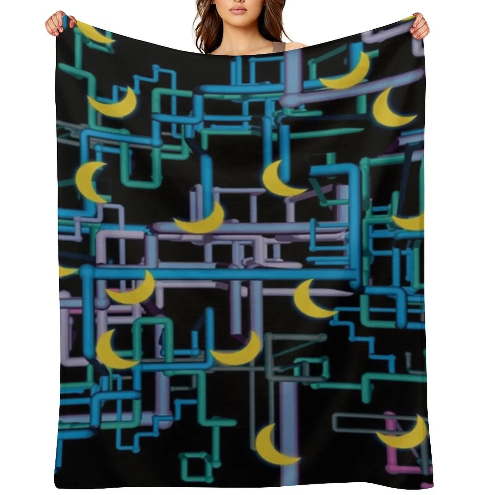 

dan flashes pattern Throw Blanket Summer Beddings Fashion Sofas Vintage Blankets For Bed Blankets