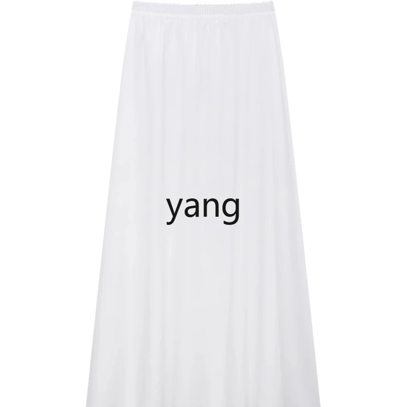 

LMM anti-penetration white petticoat base with Hanfu pleated skirt horse dress