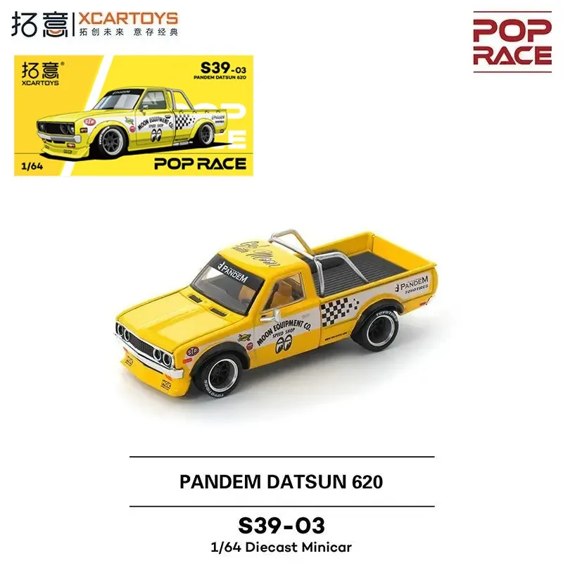 البوب سباق PR640250 1:64 القمر عيون بانديم داتسون 620 سبيكة سيارة نموذج دييكاست جمع هدية #1