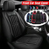 1/2Pcs Car Front Seat Covers PU Leather Seat Cover Non-slip Seat Cushion Cover Protector Mat Universal for BMW for VW for Toyota