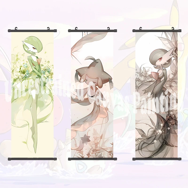 poster-de-pokemon-impresso-arte-de-parede-de-anime-granja-fotos-gardevoir-pintura-tela-pikachu-rolos-pendurados-decoracao-de-quarto-de-casa