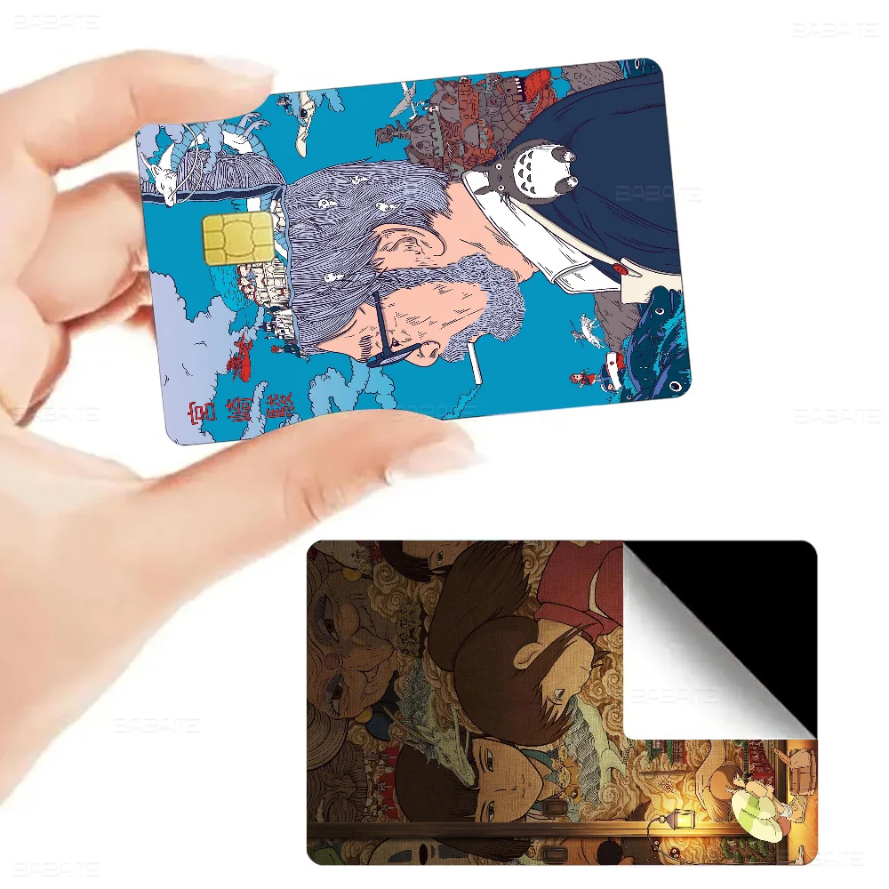 Anime Collection Miyazaki Hayao Patlabor Totoro Cartoon Credit Card Skin Stickers For Bank Card Bus Metro Card Sticker Gift