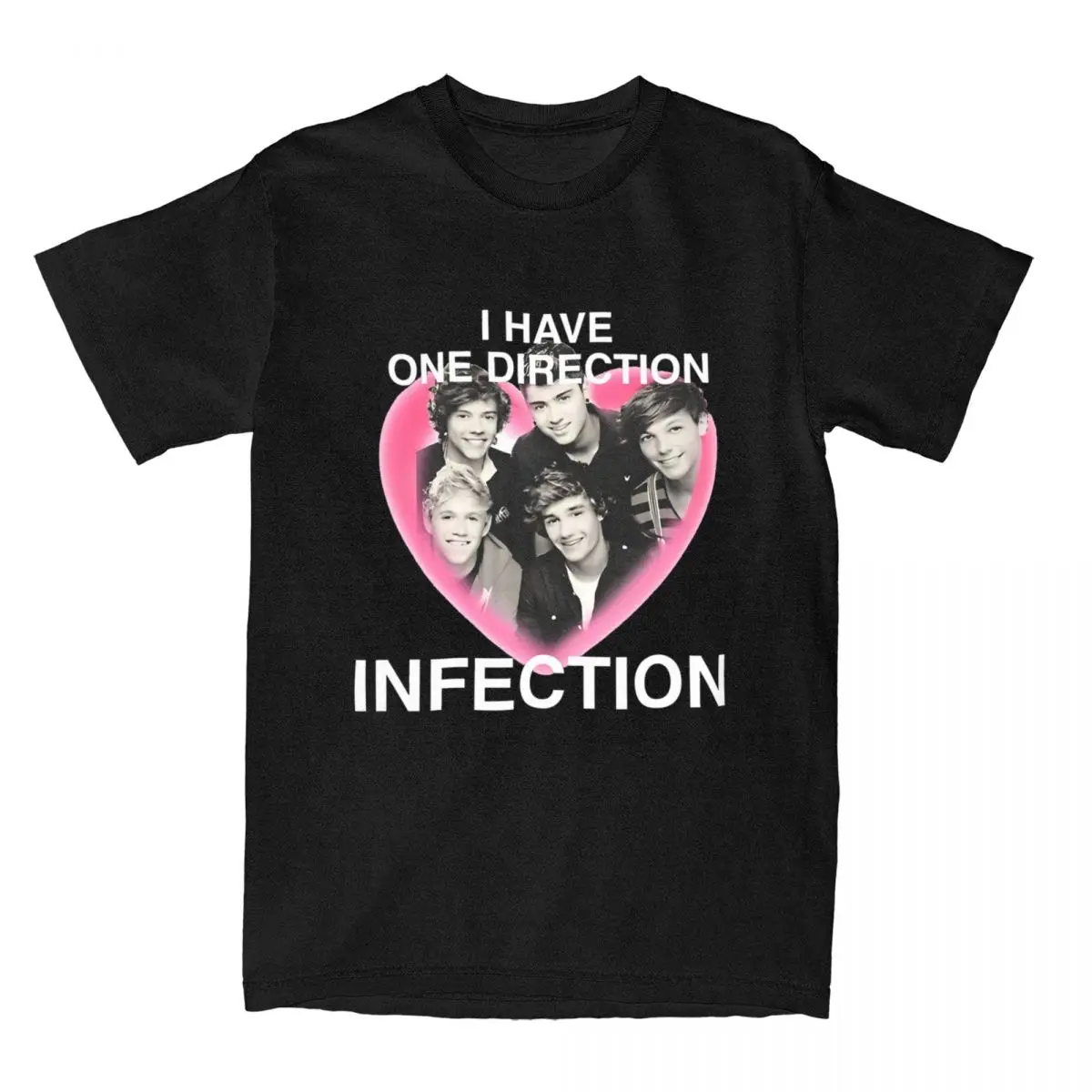 I Have Directiond Infection Music T Shirt for Men Women 100% Cotton Vintage T-Shirt Round Neck Tees Short Sleeve Clothes