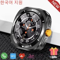 Korea Language For Samsung Galaxy Watch 7 Ultra GPS Compass NFC Smart Watch Outdoor Sport AMOLED BT Call  Galaxy7 Men Smartwatch