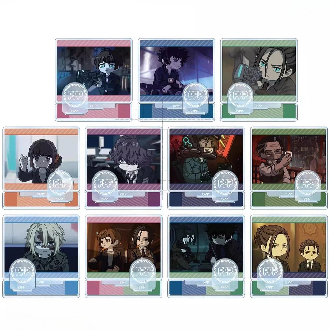 

Акриловая фигурка-подставка Game Kougami Shinya Makishima Shougo Kagari Shuusei Ginoza Nobuchika: аниме-модель, игрушка для косплея, подарок