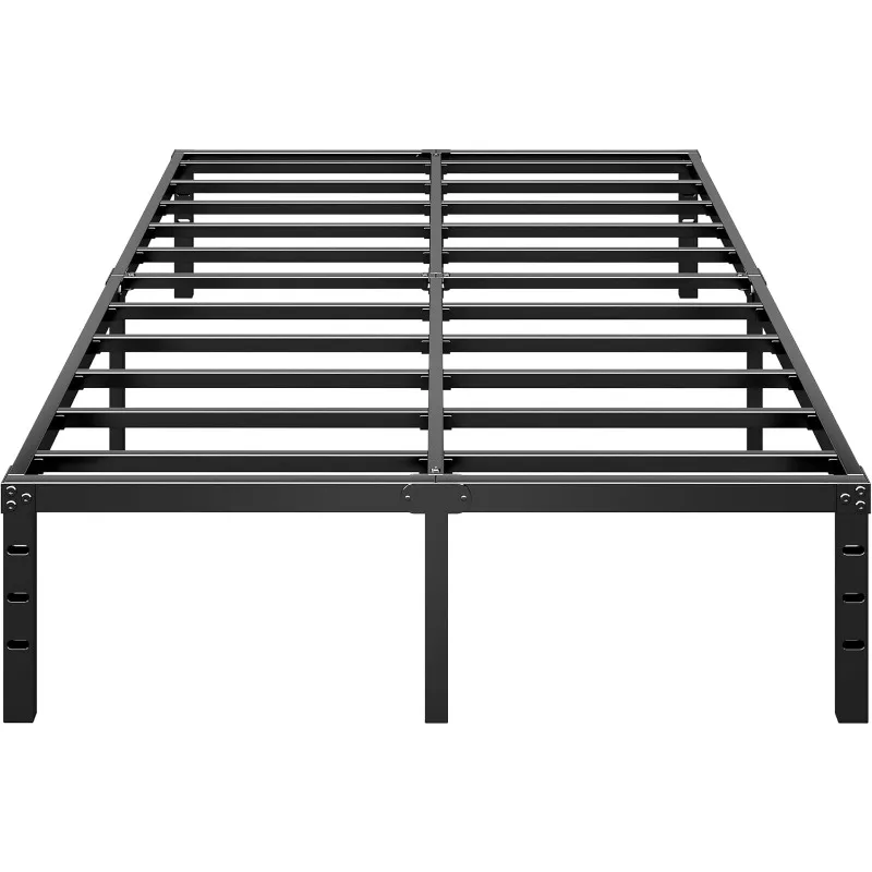 Metal Platform Bed Frame 18 Inch Tall Bed No Box Spring Needed,Queen Size Bed with Heavy Duty Strong Support Slats