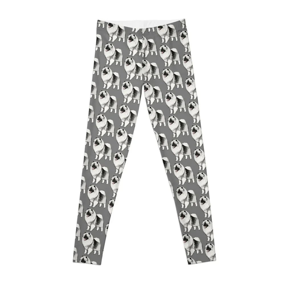 

Keeshond Cartoon Dog Leggings Legging sexy woman gym pants Womens Leggings