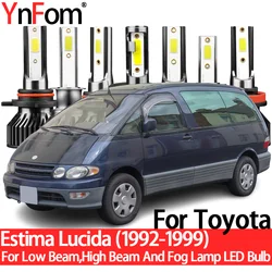 YnFom For Toyota Estima Lucida 1992-1999 Special LED Headlight Bulbs Kit For Low Beam,High Beam,Fog Lamp,Car Accessories