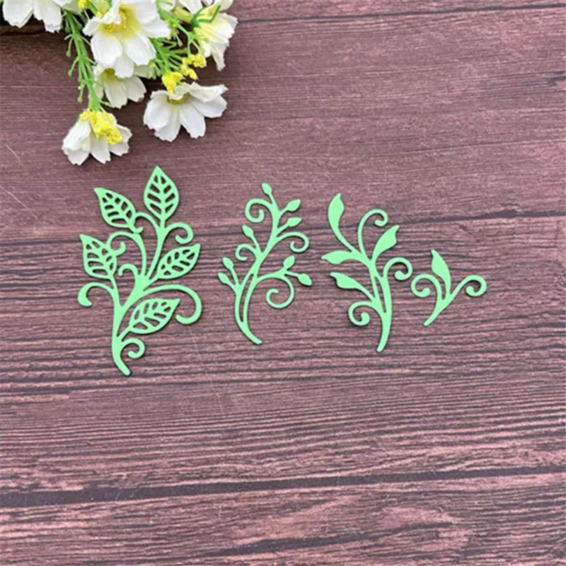 Leaf 4 Metal Cutting Dies Stencils For DIY Scrapbooking Decorative Embossing Handcraft Template