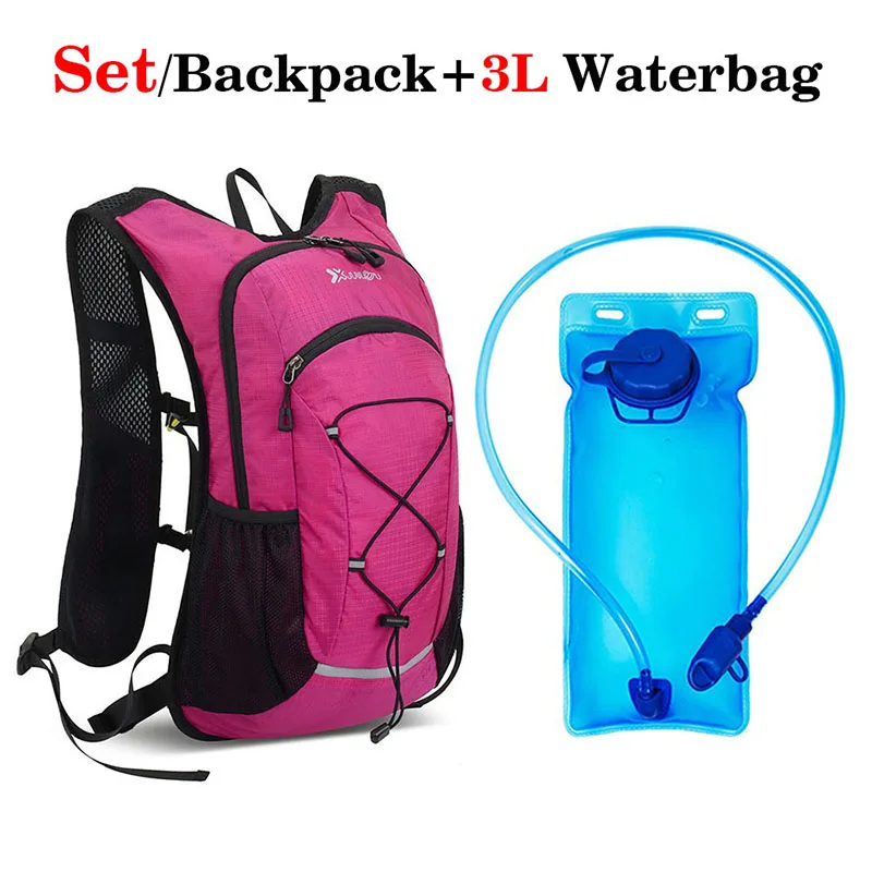 3L Water Bag Hiking Cycling Backpack Set Outdoor Off-road Wear-Resistant Hydrating Double Shoulders Pack Water Bladder Rucksack