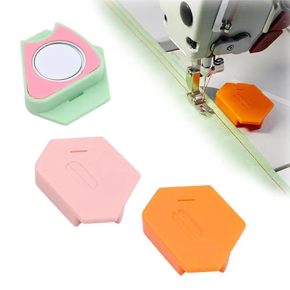 Anti-Slip Grip Sewing Magnetic Seam Guide Anti-Curling with Scale Magnetic Seam Guide Locking DIY Crafts Plastic Positioner