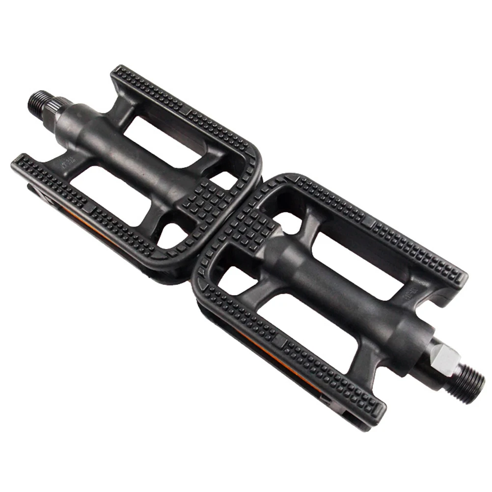 

Plastic Footboard Wide Platform Bike Pedals Durable Cycling Mountain Non Slip Surface Vehicle Treadle Cycle Pedal Plastic