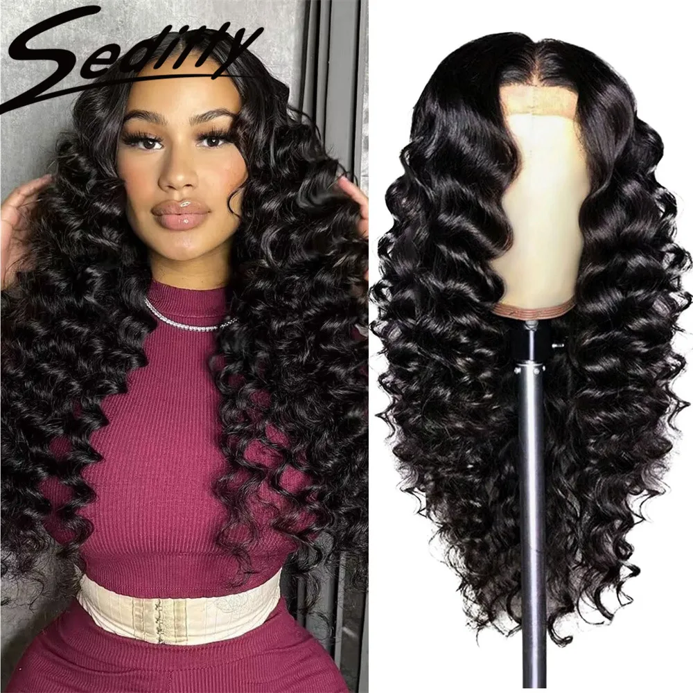 

Deep Wave Lace Front Wigs Human Hair 200 Density 13x4 HD Lace Frontal Wigs for Women Wigs Pre Plucked with Baby Hair 28 inches