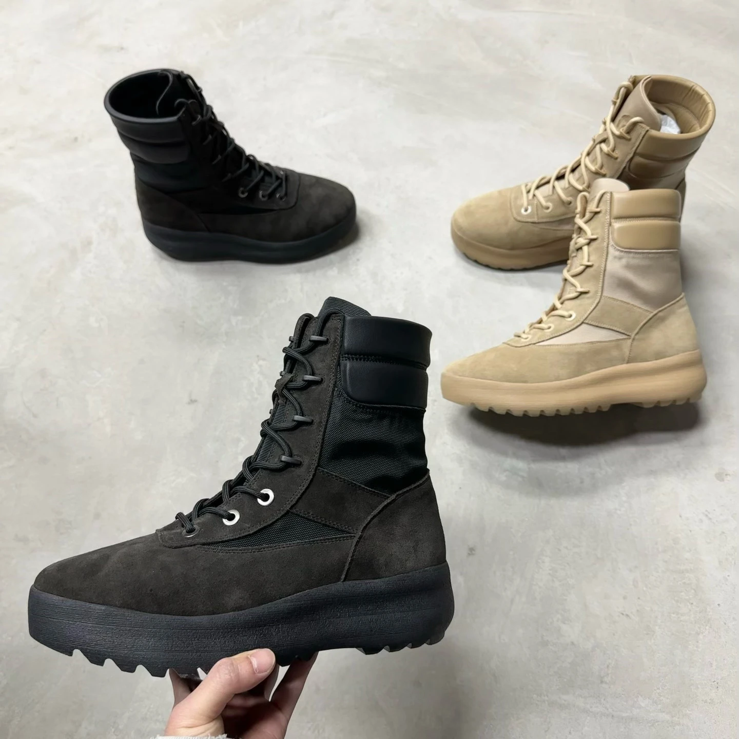 Stivali da nuova stagione High Street comodi e personalizzati personalizzati fatti a mano in pelle scamosciata di qualità