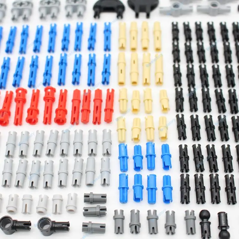 174PCS Pin Connectors Technology Gears Building Block Parts Multi-size mixed set Connecting DIY Model Bricks Toys Accessories