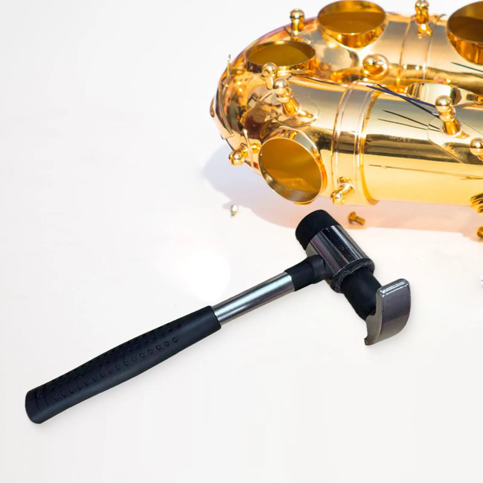 

Молоток для ремонта духовых инструментов, инструмент для удаления вмятин, труба, саксофон, тромбон, туба, обслуживание, использование