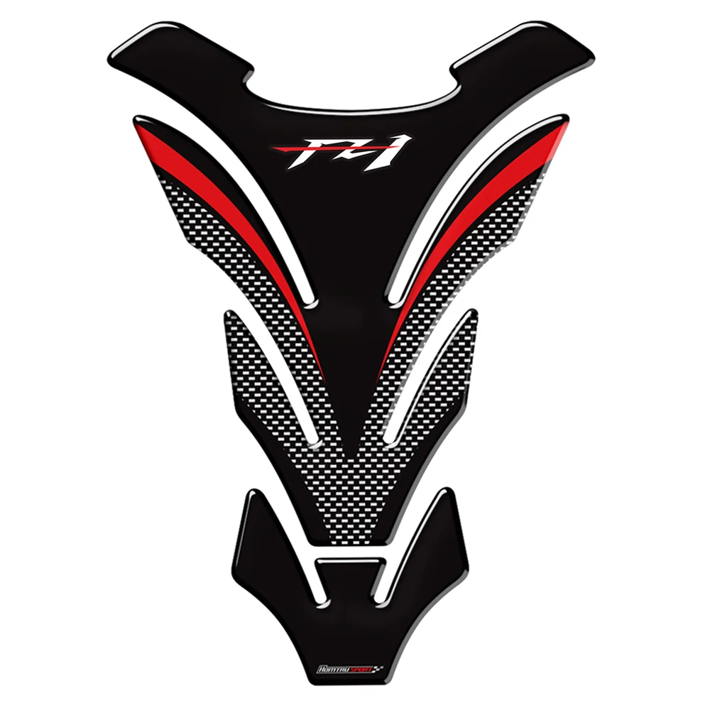 3d Carbon-Look Motorrad Tank Pad Protector Aufkleber Aufkleber für Yamaha FZ1 FZ 1 FZ1N Tank