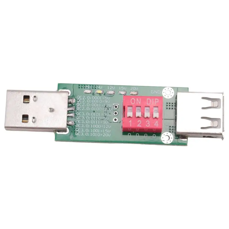 A01E-QC3.0 Decoy QC Adapter Tester Board For QC2.0 QC3.0 Qualcomm Fast Charge Fixed Voltage Test Board