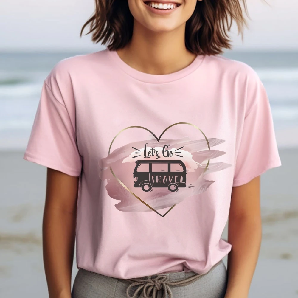 المرأة موضة الجرافيك تي شيرت المرأة عادية الشارع الشهير كم قصير قطنية عالية الجودة للجنسين Y2K طباعة 2025