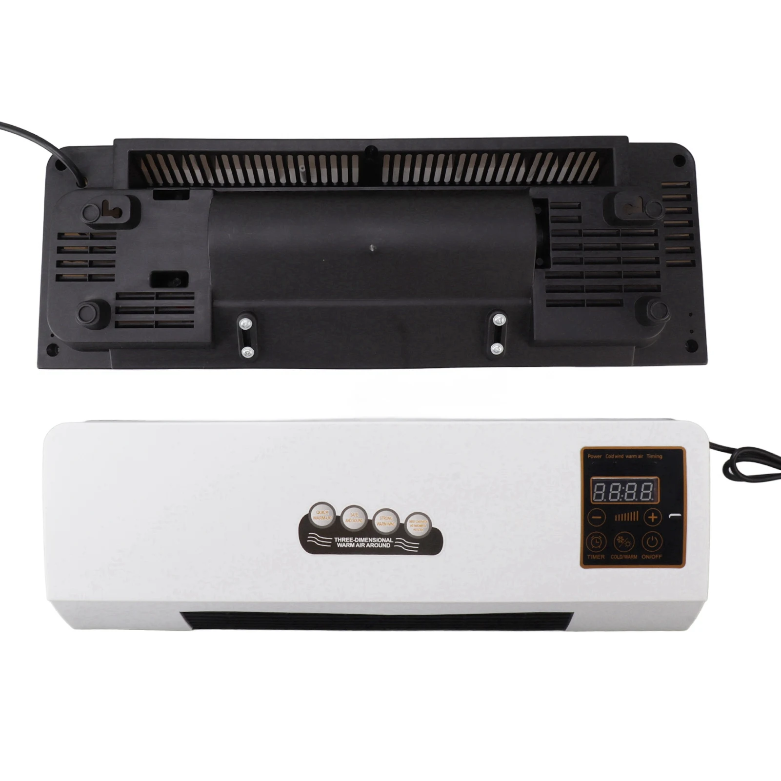 1800W Wall Mounted Heater Electric Heating Machine PTC Heating Heater with Remote Control Timer for Bedroom Bathroom