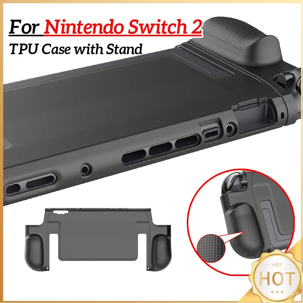 حافظة تي بي يو لجهاز نينتندو سويتش 2 حافظة واقية مقاومة للصدمات لجهاز سويتش 2 غطاء مقبض مريح مع حامل