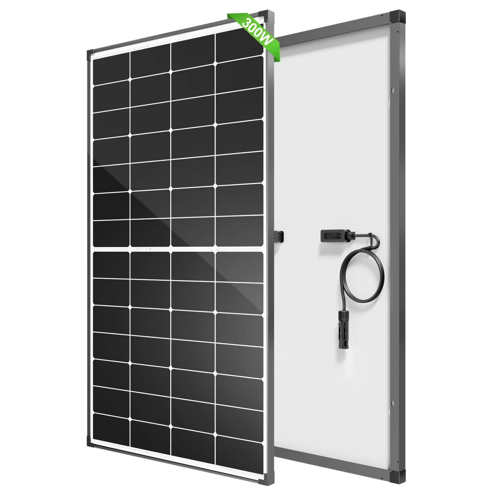 

WERCHTAY 300 W Solar Panel 10BB N-Type 25% High Efficiency Monocrystalline for RV Home Rooftop Power Station Off Grid Systems