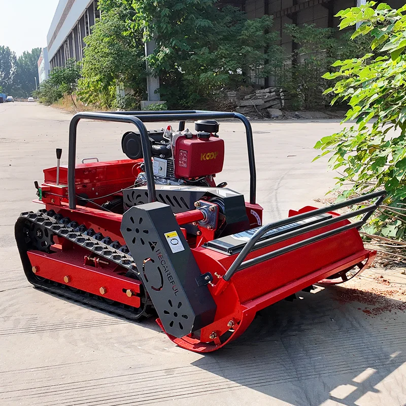Customized Chinese Factory Hot Automated Auto Grass Cutter Self-propelled Remote Control Lawn Mower on the Golf Course