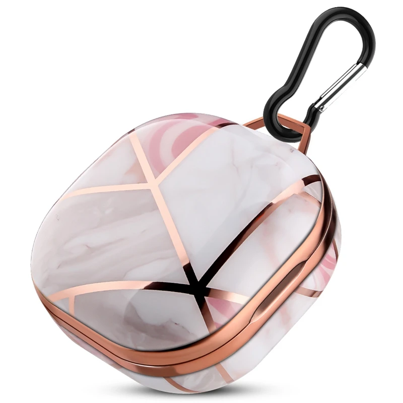 جراب سماعة فاخر مطلي بالكهرباء ، Samsung Galaxy Buds Live ، صندوق علبة بلوتوث لاسلكي