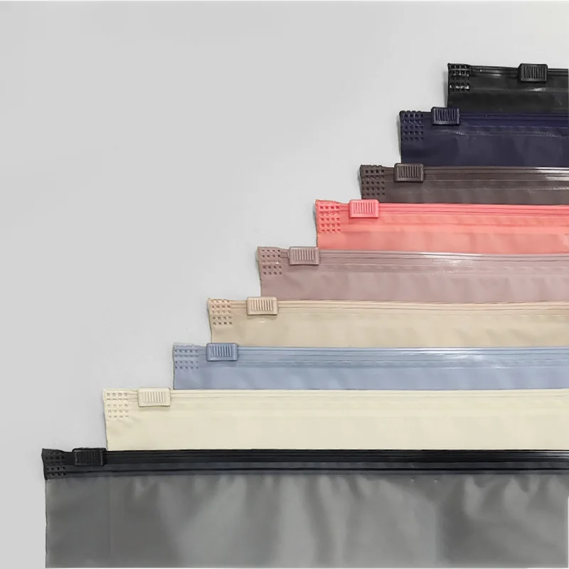 50pcs Colorful CPE Matte Zipper Bags for Shoes, Clothing, and Hats Packaging, Custom Logo Support view 5