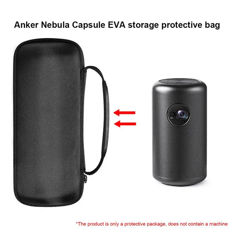 TV Projection Device Hard EVA Travel Bag Cover Case Smart Mini Projector Pocket Cinema Storage Box For Ankers Nebula Capsule M2