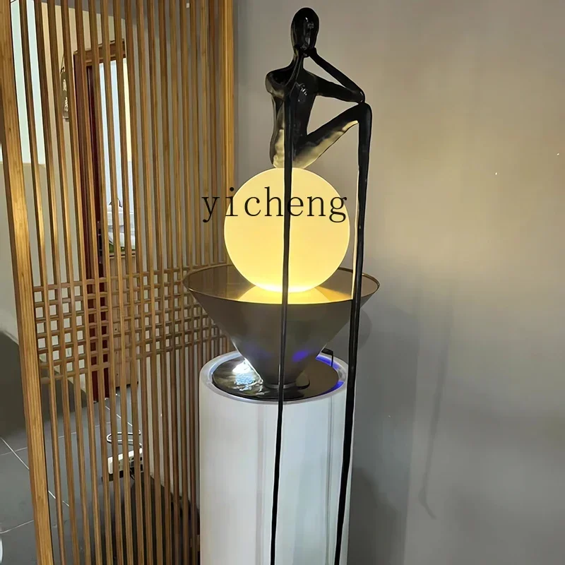 

1 abstract figure flowing water ornament, living room entrance TV cabinet on both sides of home accessories