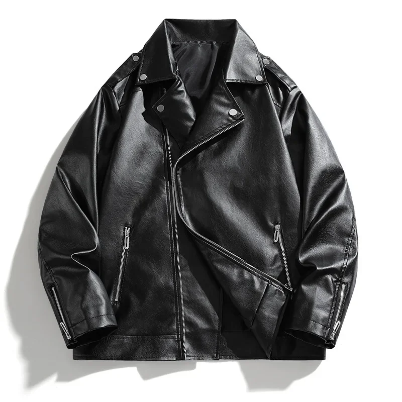 New Advanced Loose Couple Style Motorcycle Jacket Men's Handsome Hip Hop Street Fashion Casual Outerwear for Men and Women