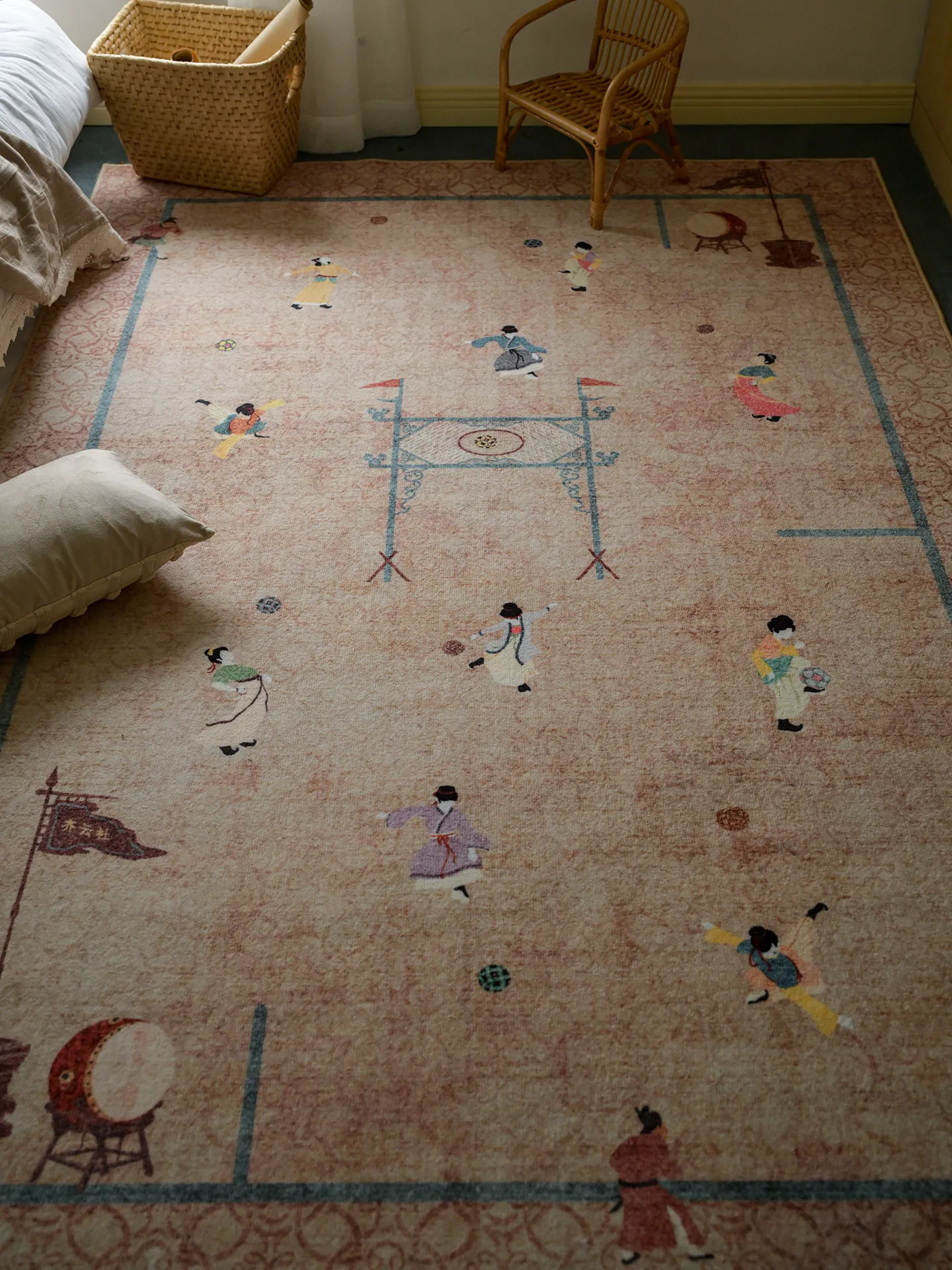 Spring/living room carpet new Chinese Song's aesthetics leave-in washable, formaldehyde-free, easy to take care of, environmenta