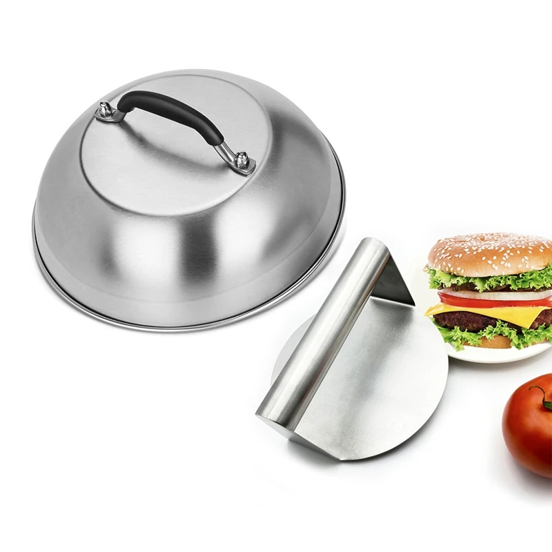 

BBQ Tool Set Burger Crusher Set, Burger Press Pot Cover BBQ Spatula Flavor Bottle