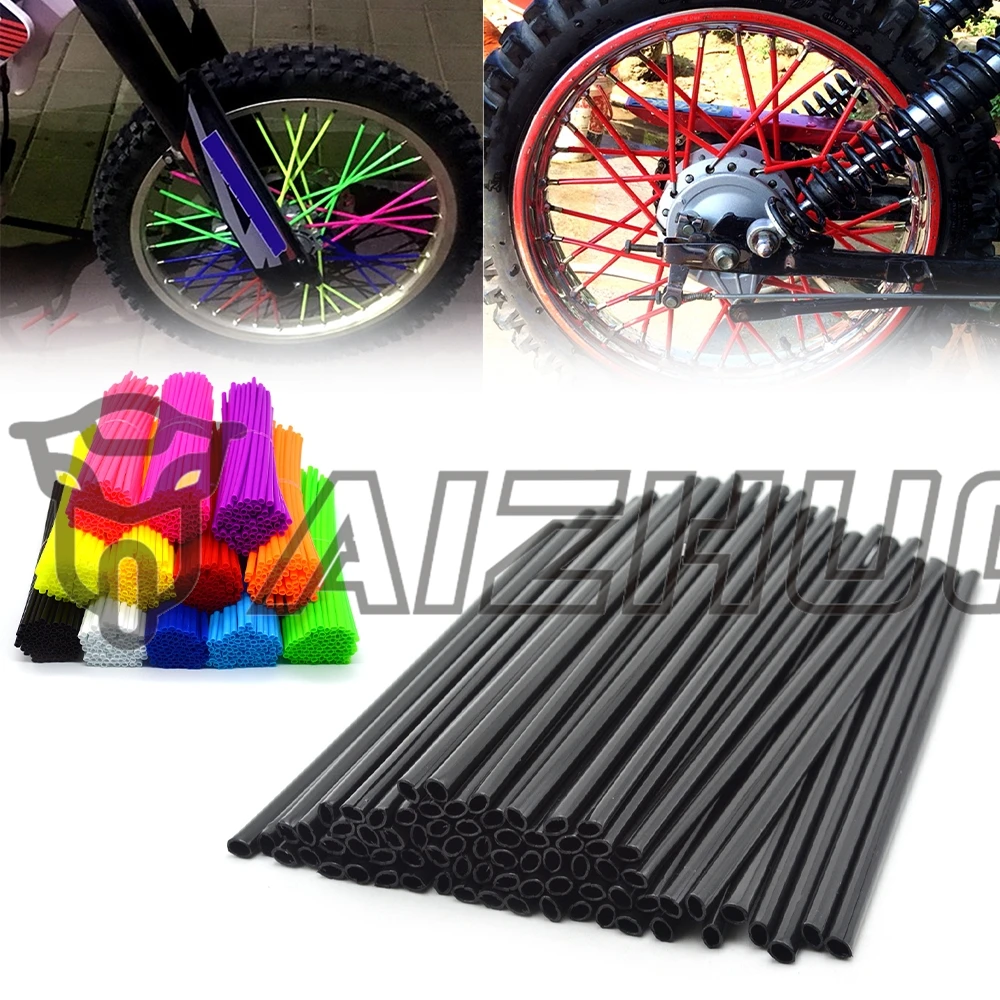 

72 шт. для KLX150BF KLX150S KLX250 D-TRACKER VERSYS X250 X300, крышка обода колеса велосипеда для бездорожья, скины для спиц, обертка для труб, декоративная защита