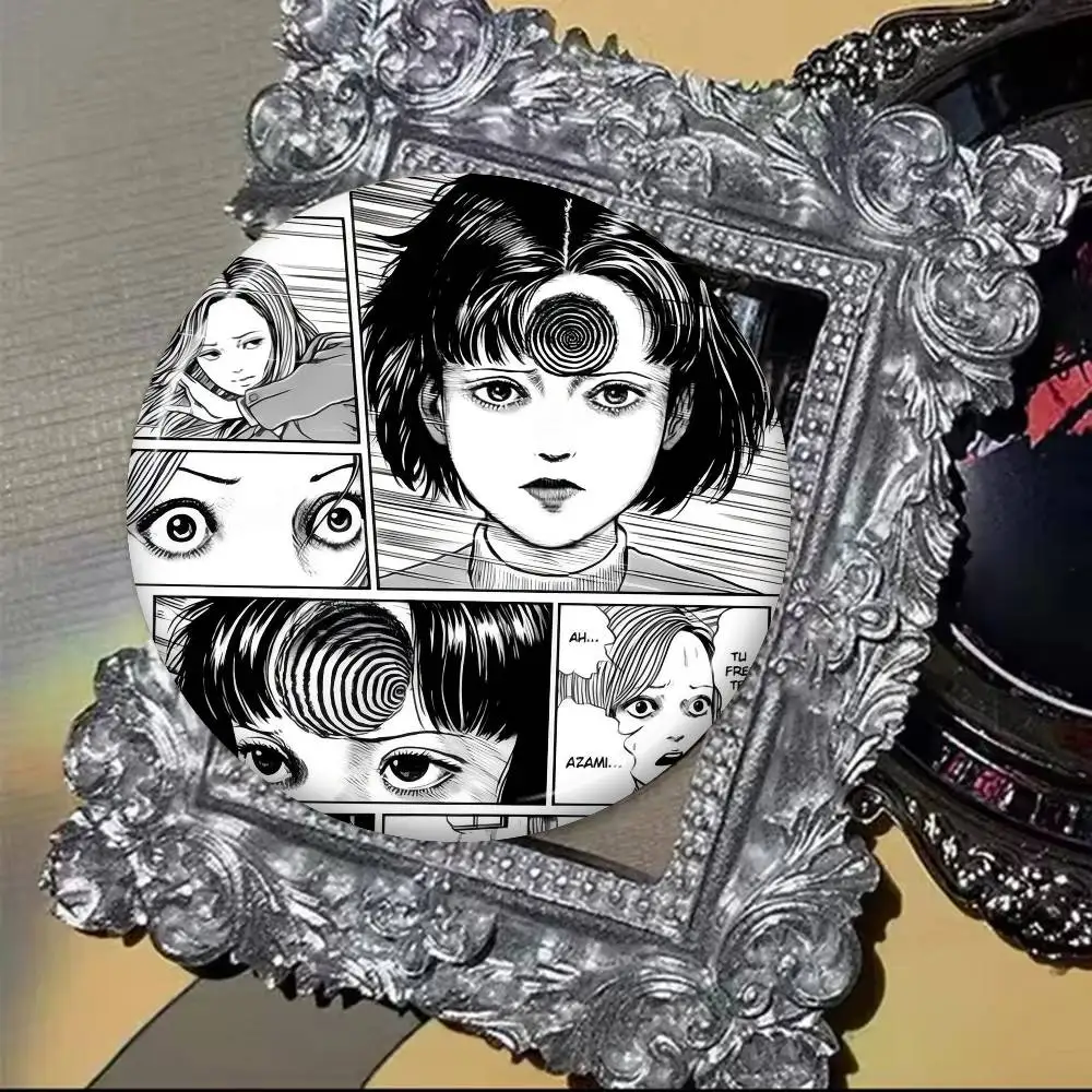 J-Junji Ito T-Tomie ريترو فتاة باردة صور دبابيس الإبداعية شارة مستديرة الهدايا دبابيس 32/44/58 مللي متر