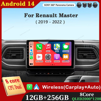 10.1 inch Car Multimedia Radio Player for Renault Master 2019 - 2022 Android 14 GPS Navi DSP Stereo QLED Touch Screen 4G WiFi