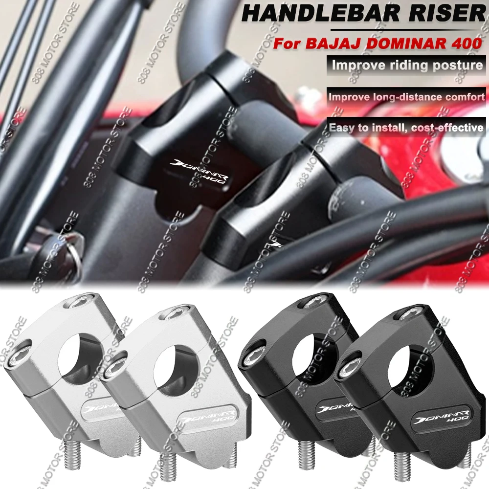For Bajaj Dominar 400 Motorcycle Handlebar Riser Bar Mount Handle Clamp Better Upright Position