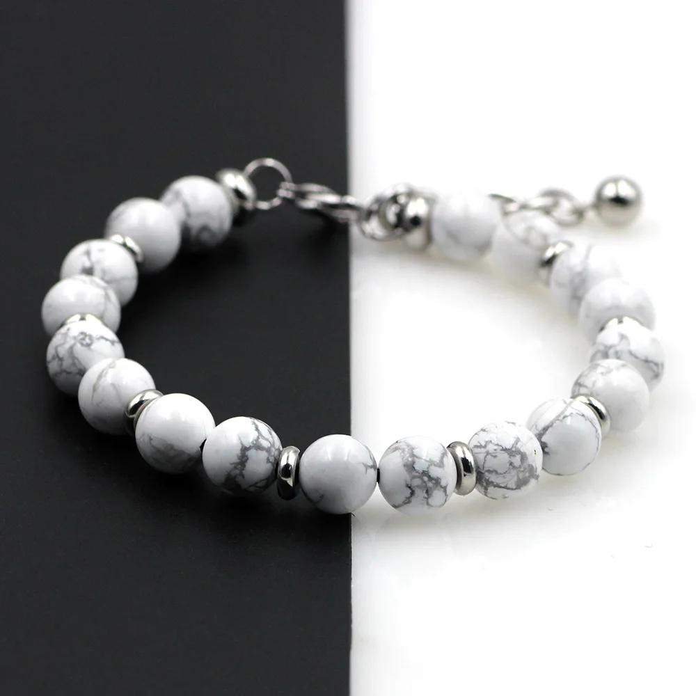 8 مللي متر خرزات عين النمر الفولاذ المقاوم للصدأ سلسلة الملونة الحجر الطبيعي حبلا أساور الرجال النساء سوار حلية الذكور مجوهرات هدايا