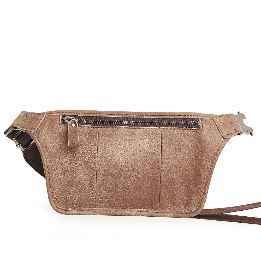 Heren Borsttas Pack Nieuw Lederen Vintage Taille Crossbody Schouder S Messenger Bolsas Voor Mannen