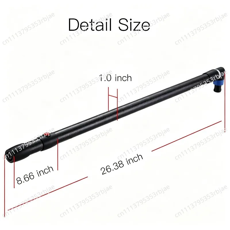 Special extension rod for PDR007 equipment