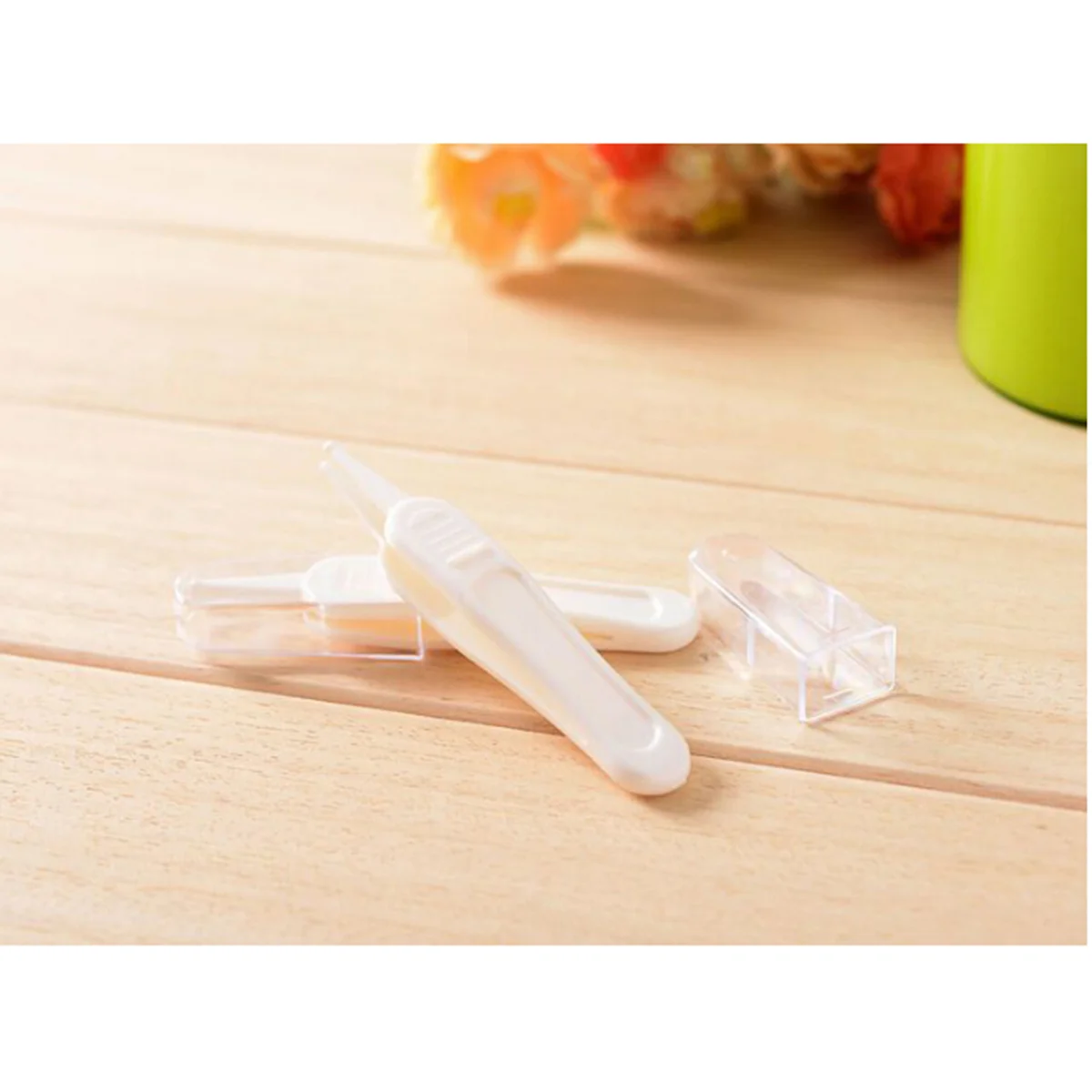 2 PCS Baby Cleaning Navel Tweezer Ear Tools Infant Nose Aspirator Round Head Child