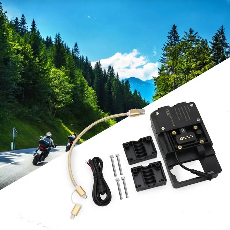 

Motorcycle USB Charger Moto Mobile Phone Wireless Charging Holder Stand Bracket mobile phone navigation holder For Motorcycle