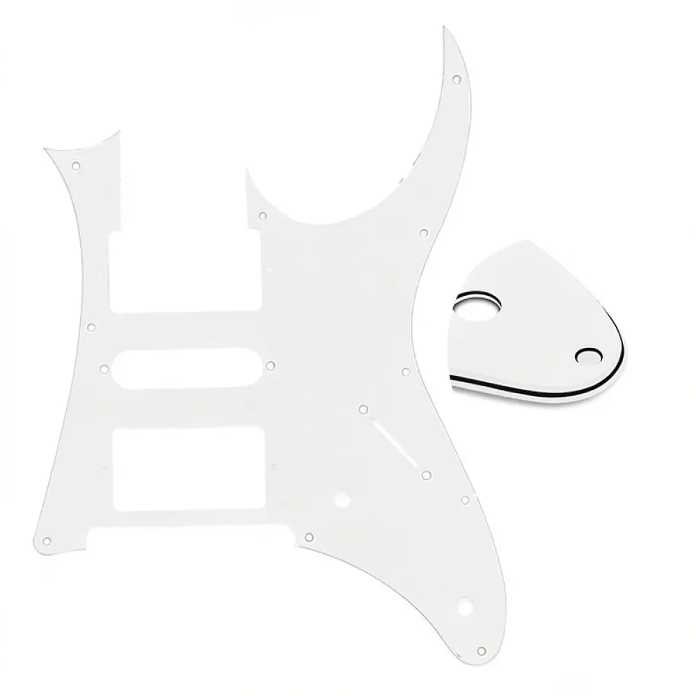 High Quality Electric Guitar Pickguard For Ibanez 7V HSH Pickup 3 Ply PVC Scratch Plate Durable Replacement Accessory