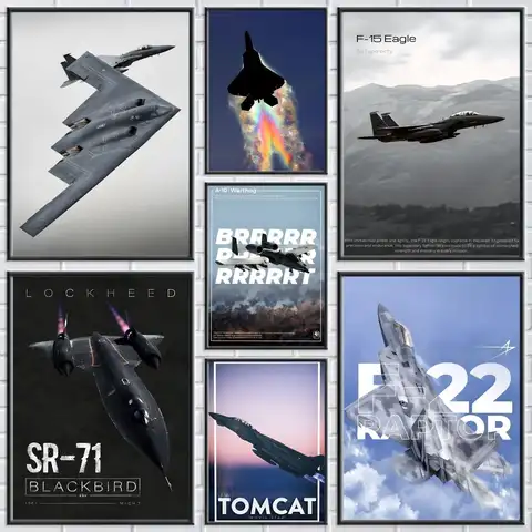 anime American Fighter Jet Poster Premium Impermeabile Estetico Wall Art Progettato per la decorazione della casa del bar del soggiorno