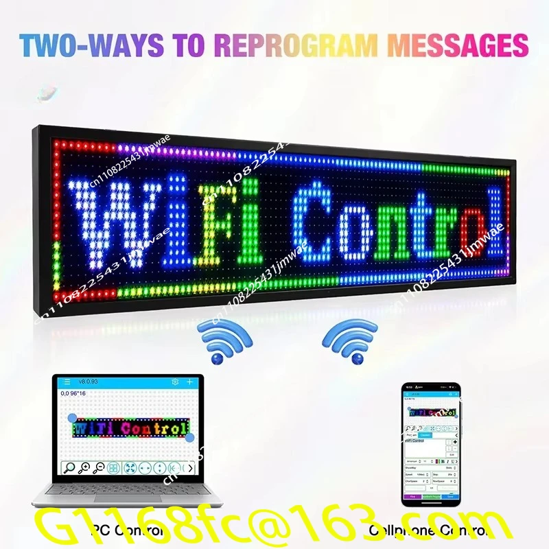 Small Out-of-home Advertising Board Scrolling Text Led Display Digital Signage Light Electronic Signage Message Board