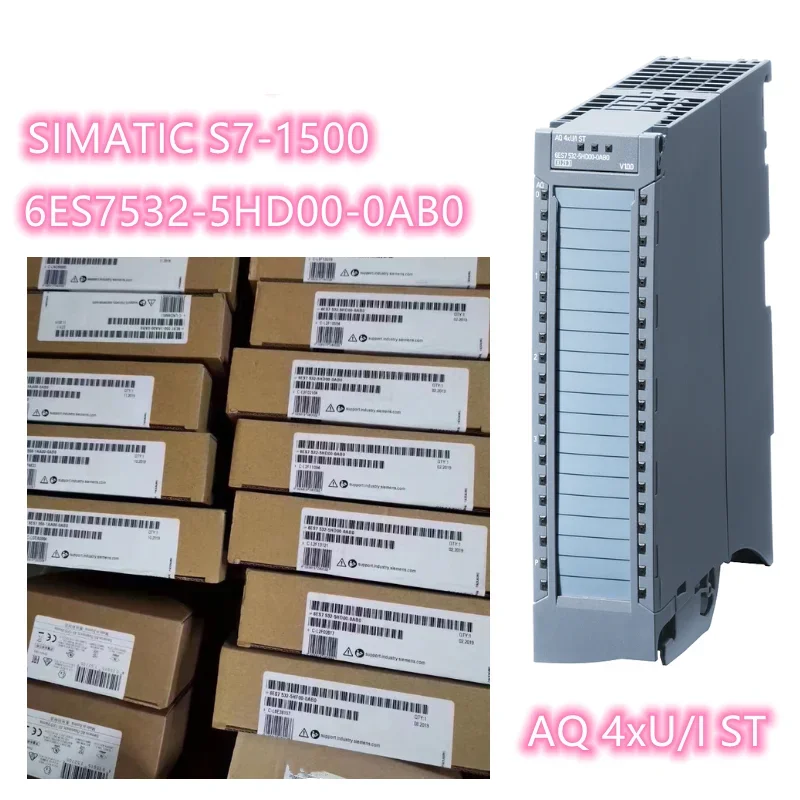 

6ES7532-5HD00-0AB0 Brand new SIMATIC S7-1500, analog output module AQ 4xU/I STFunctional testing is fine