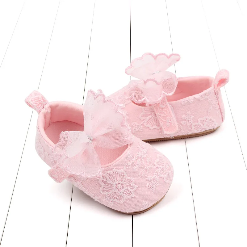 Yibubu Baby Shoes Cute Princess Shoes Indoor Soft Soled Non-slip Todder Shoes Cute Fashion Simple And Generous Baby Shoes