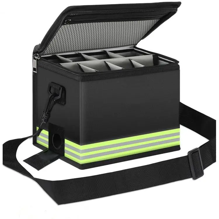 hot saltSafety Bag Glassfiber Fire Resistant Explosion Proof Lipo Battery Bag for Office Factory Multi-function Storage Bag